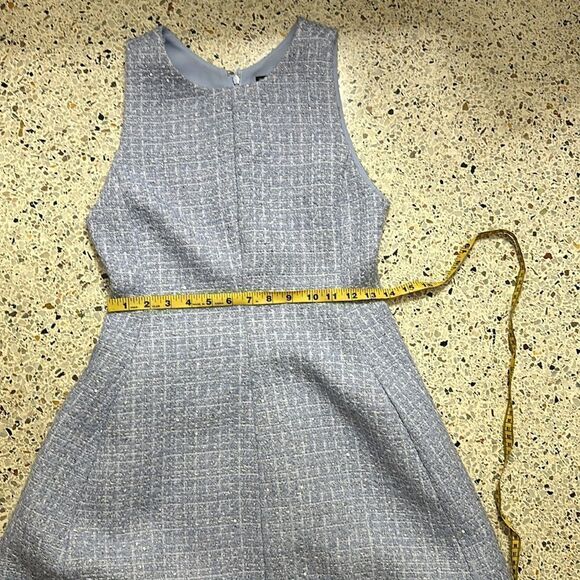 Emporio Armani Sleeveless Tweed Dress blue lined 38 US size 2 a line - Picture 10 of 12